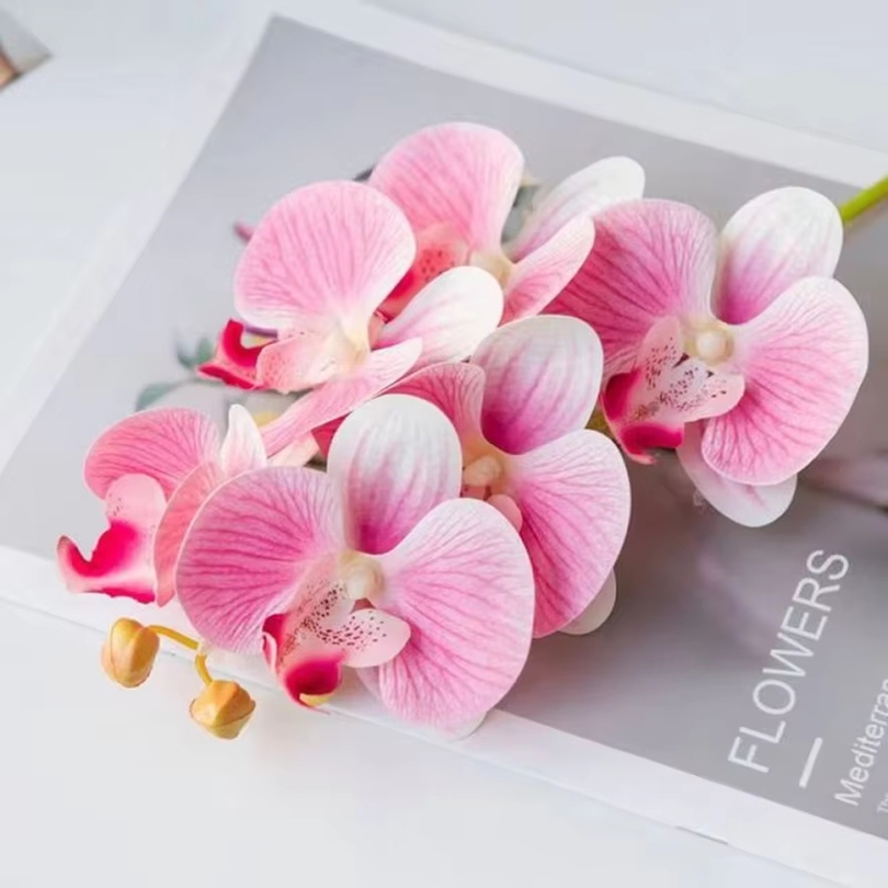 Florist Supply Vases - 3D Artificial Flowers Plastic Butterfly Orchid