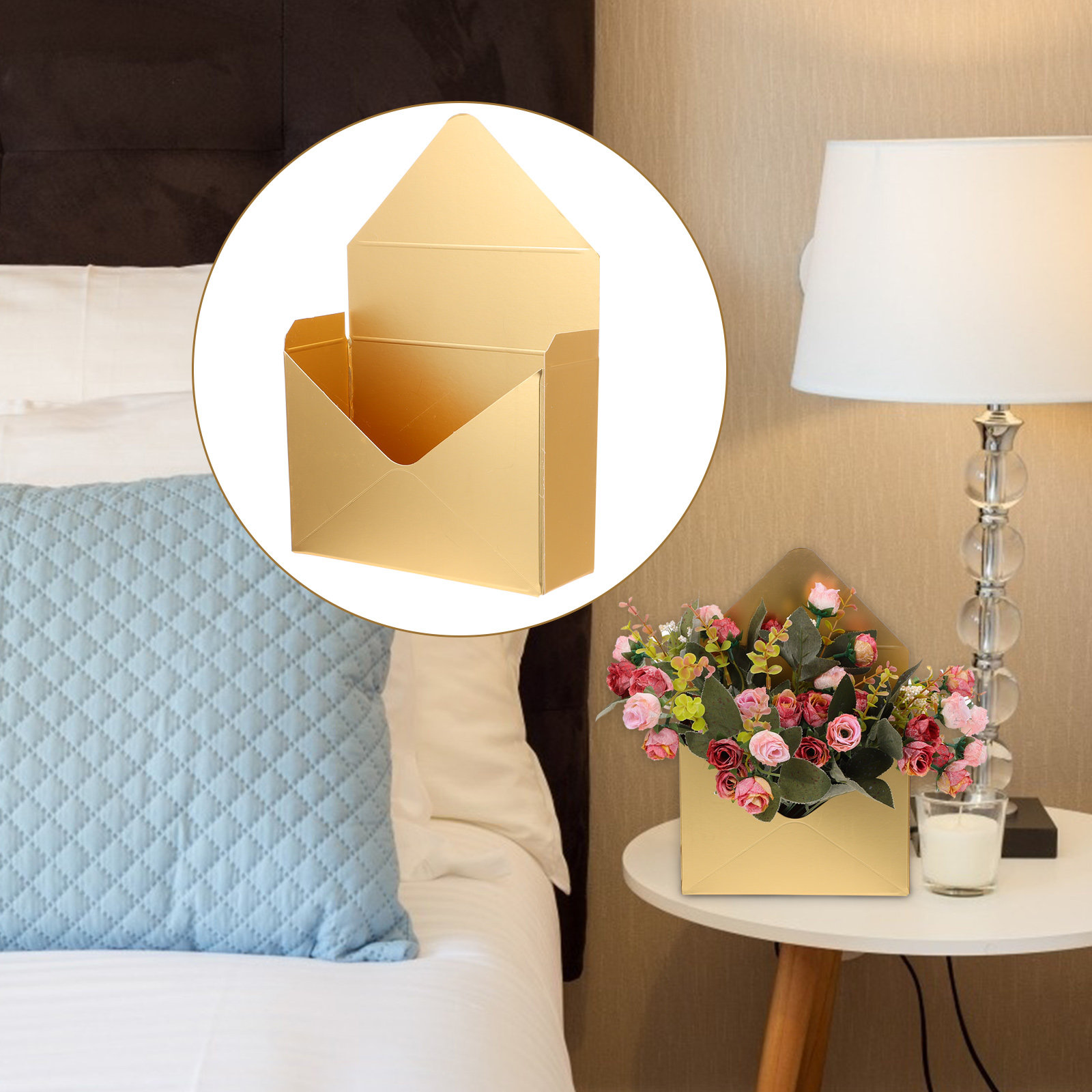 Natural Florist Supply - 2Pcs Natural-Looking Bouquet Envelop Boxes Flower