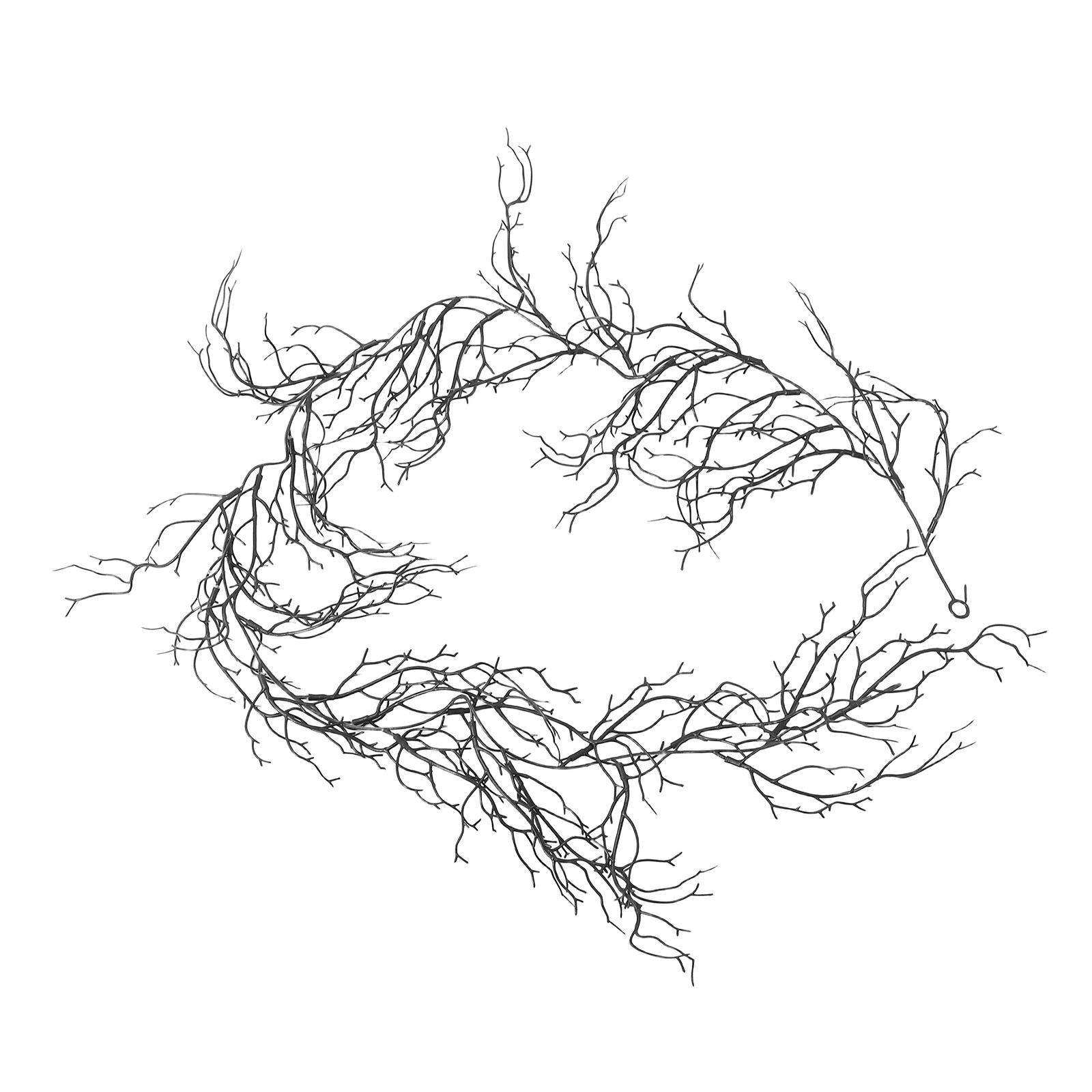 Branch Curly Willow - Black Plastic Decorative Vine Curly Willow