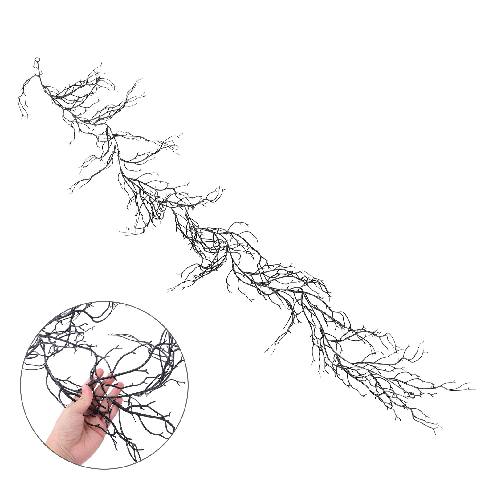 Black Decorative Vine Curly Wi - Branch Curly Willow recension och pris
