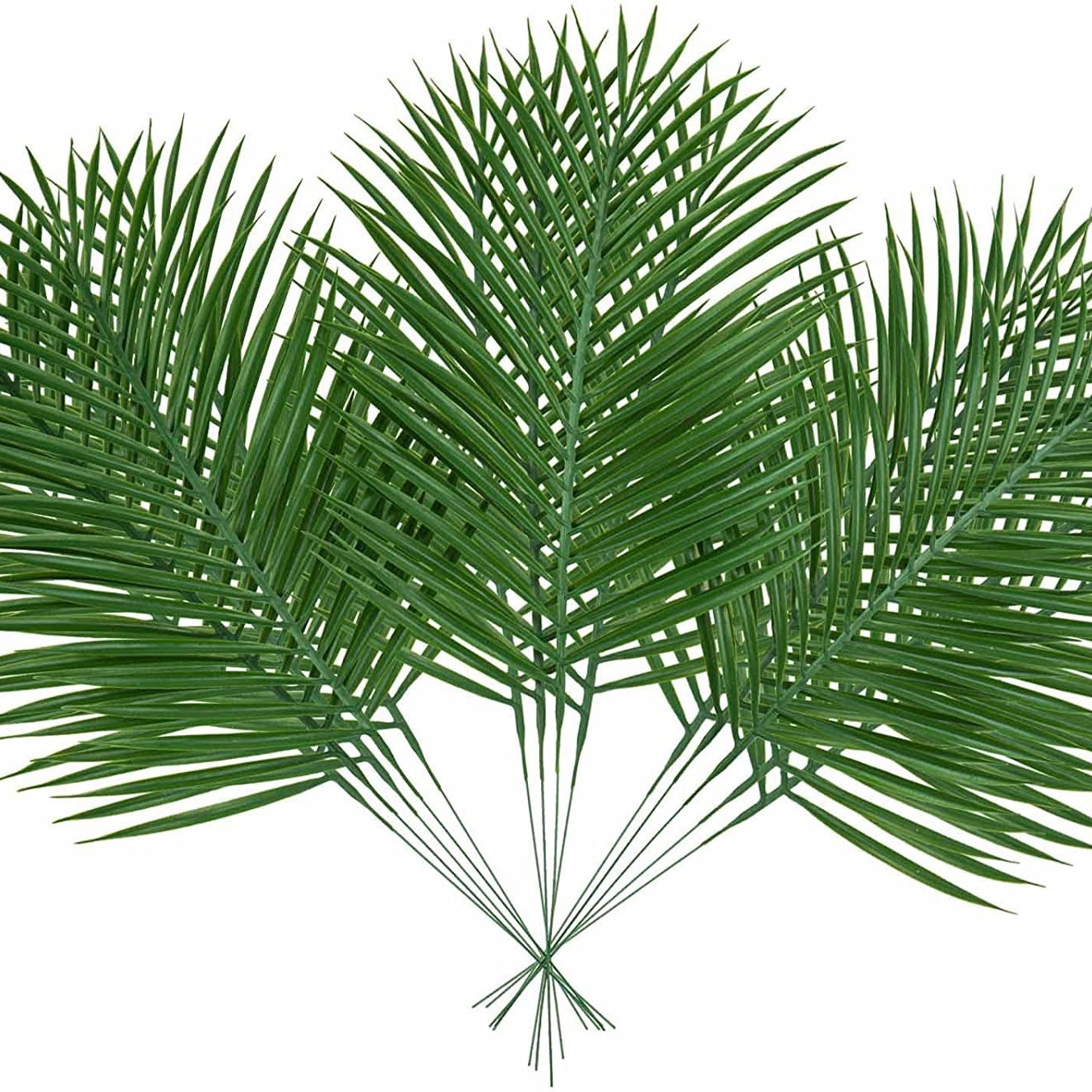 5pcs Golden Artificial Palm Le - Florist Supply Vases recension och pris