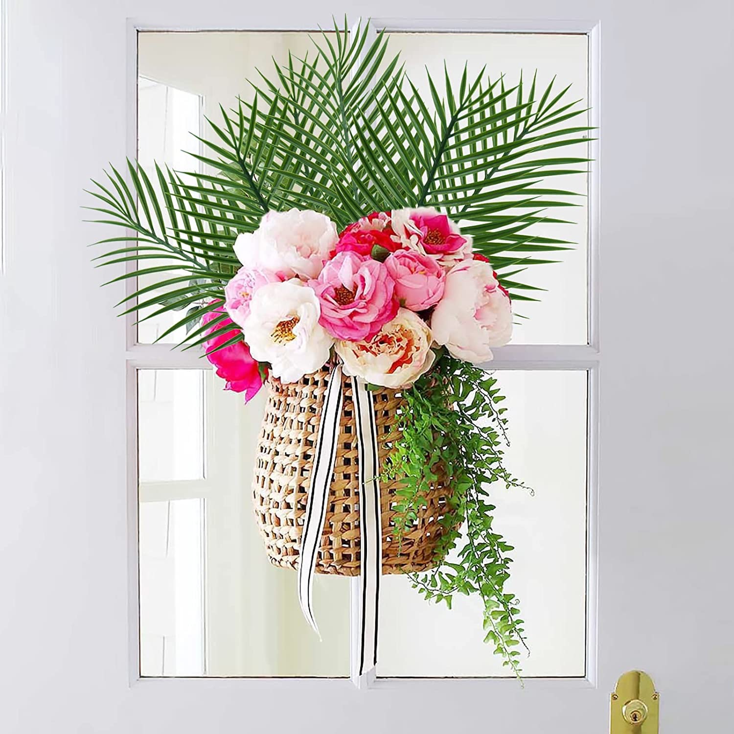 5pcs Golden Artificial Palm Le - Florist Supply Vases recension och pris