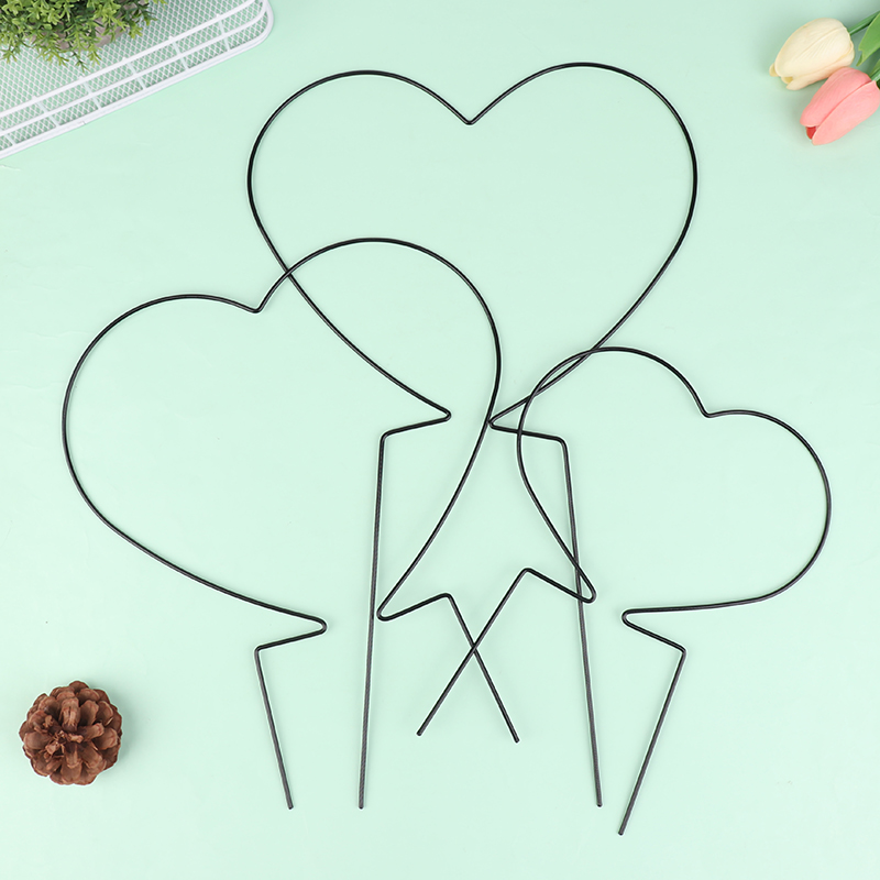 2Pcs Iron Heart-Shaped Garden  - Florist Supp recension och pris