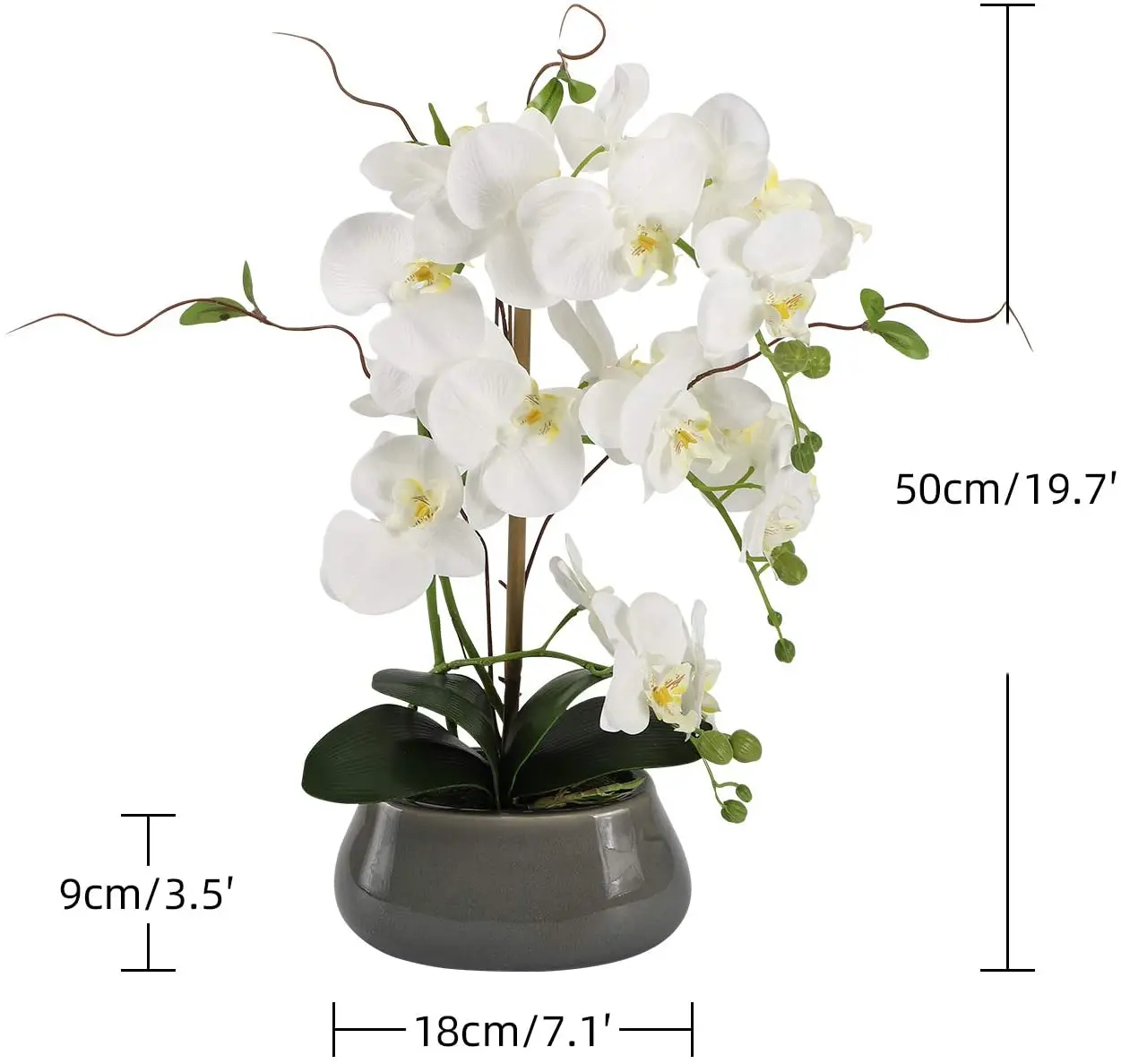 Artificial Orchid Flowers Cent - Florist Supply Vases recension och pris