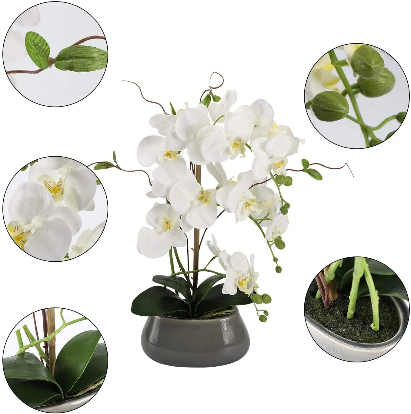 Artificial Orchid Flowers Cent - Florist Supply Vases recension och pris