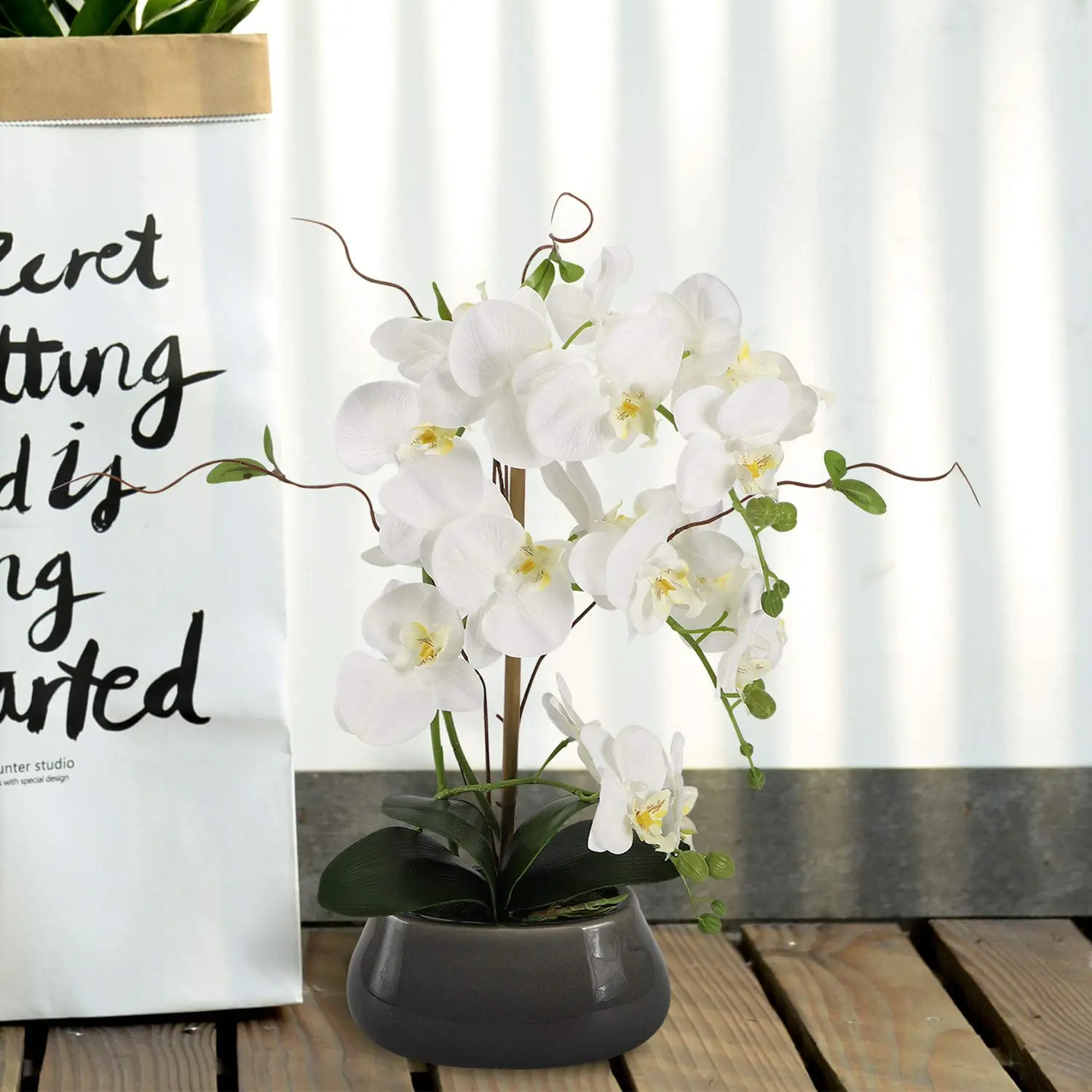 Artificial Orchid Flowers Cent - Florist Supply Vases recension och pris