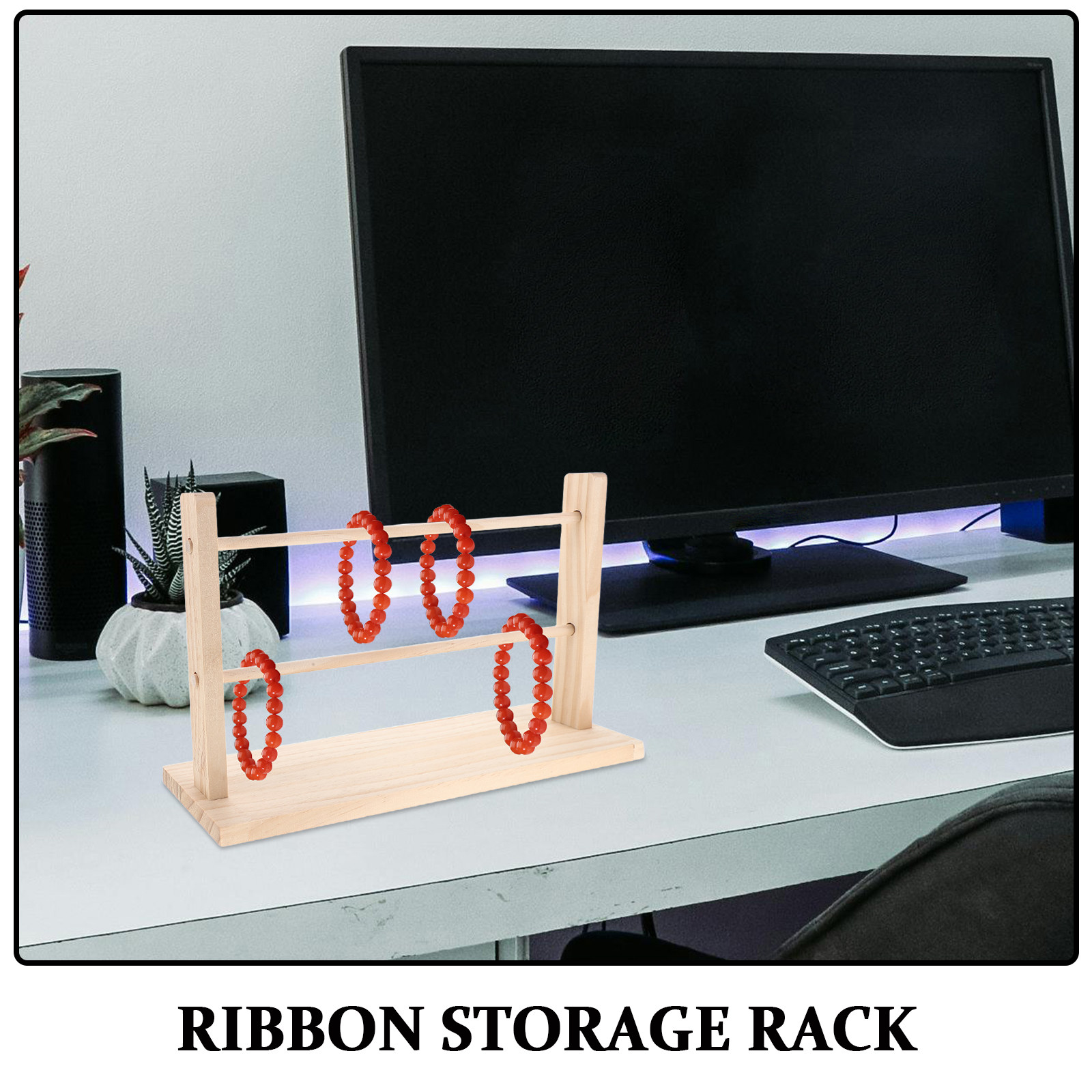 Wooden Ribbon Organizer Stand  - Natural Florist Supply recension och pris