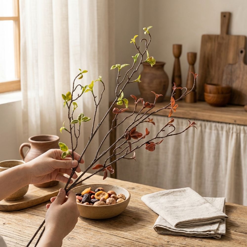 Real Touch Artificial Willow D - Branch Curly Willow recension och pris