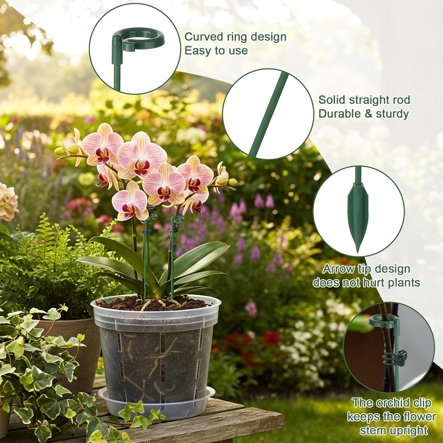 5/10pcs Plant Support Stakes P - Florist Supp recension och pris